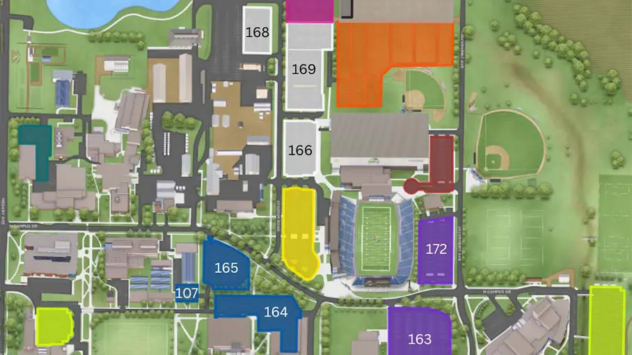 Football parking Map